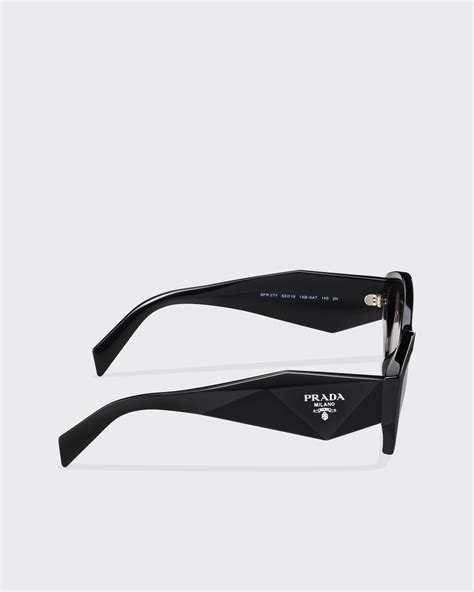 prada 54mm gradient geometric sunglasses|Gradient Anthracite Gray Lenses Prada Symbole .